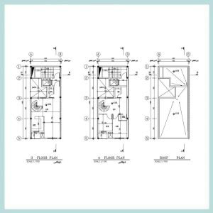 Architectural plan 6*14 north - Image 3