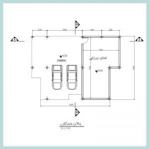 Map of a 120-meter villa with parking - Image 6