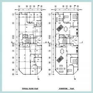 Architectural plan 26*10 south