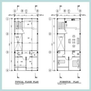 Architectural plan 7*16 south - Image 5