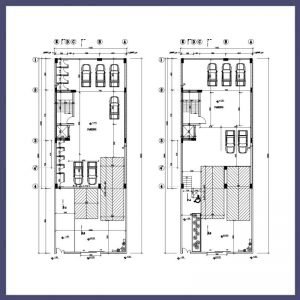 Architectural plan 20*11 north