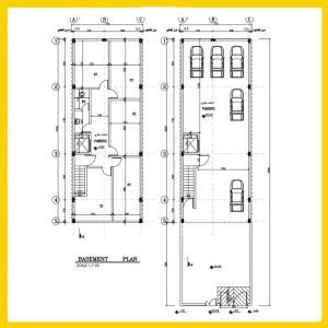 Architectural plan 8*20 north - Image 3
