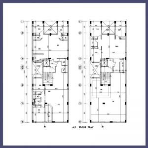 Architectural plan 27*10 north