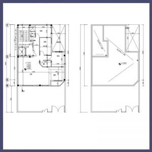 Architectural plan 14*11 north