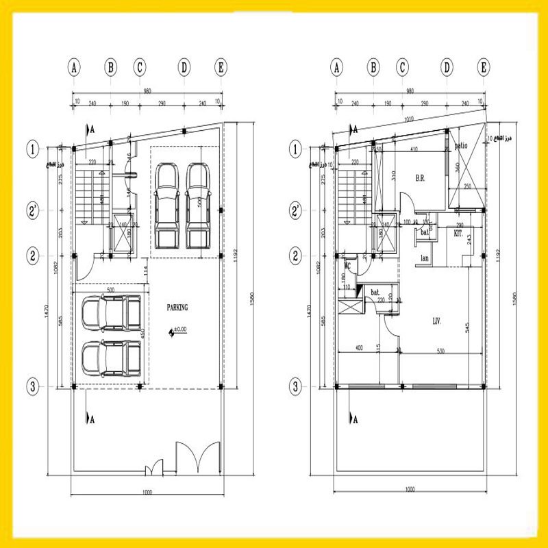 Architectural plan 11x10 north