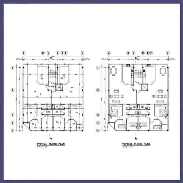 Architectural plan 16x15 South