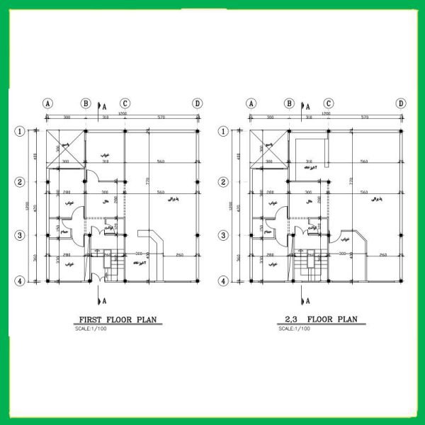 North 12x12 architectural map