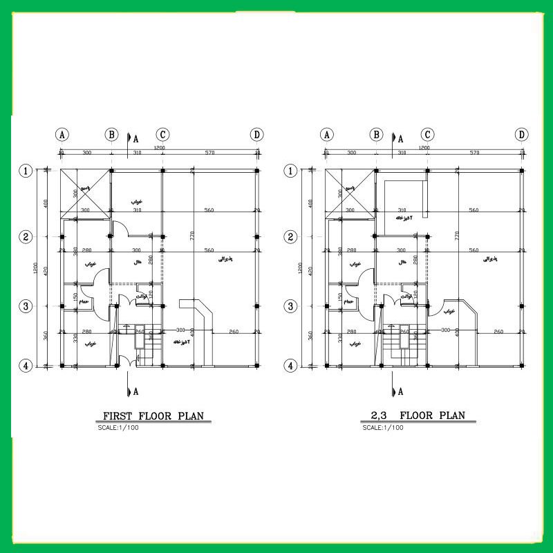 North 12x12 architectural map