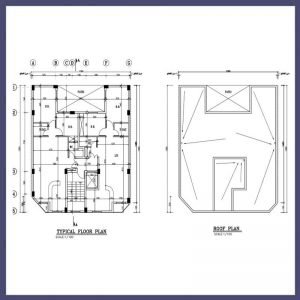 Architectural plan 16x14 north