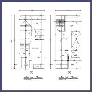 Architectural plan 15.5 x 7.5 north - Image 2