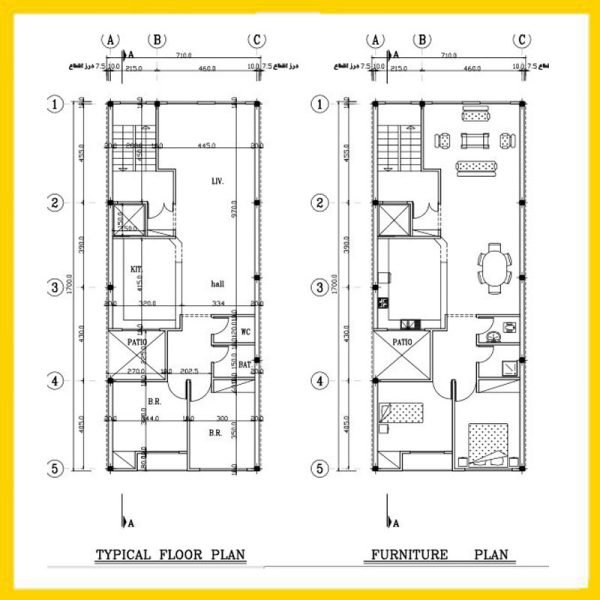 Architectural plan 17*7 south