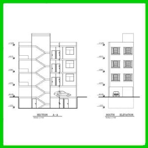 Architectural plan 6*14 north - Image 3