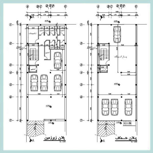Architectural plan 21*9 south
