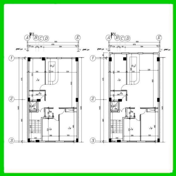 Architectural plan 9*14 south