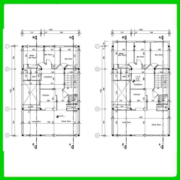 Architectural plan 16x10 south