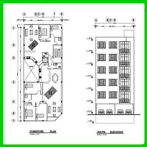 Architectural map 24*10 south - Image 3