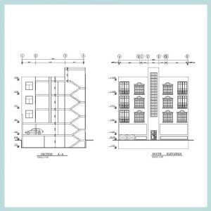 North 14x16 architectural map - Image 3