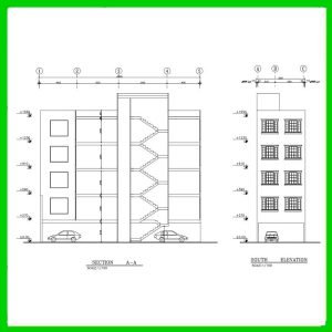 Architectural plan 20*6 north - Image 2