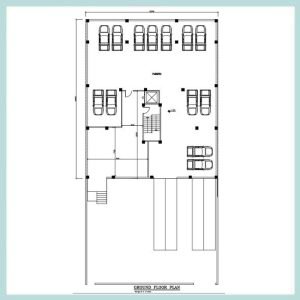 Architectural map 24*20 north - Image 3