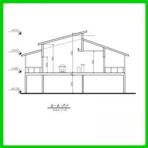 Map of a 120-meter villa with parking - Image 5