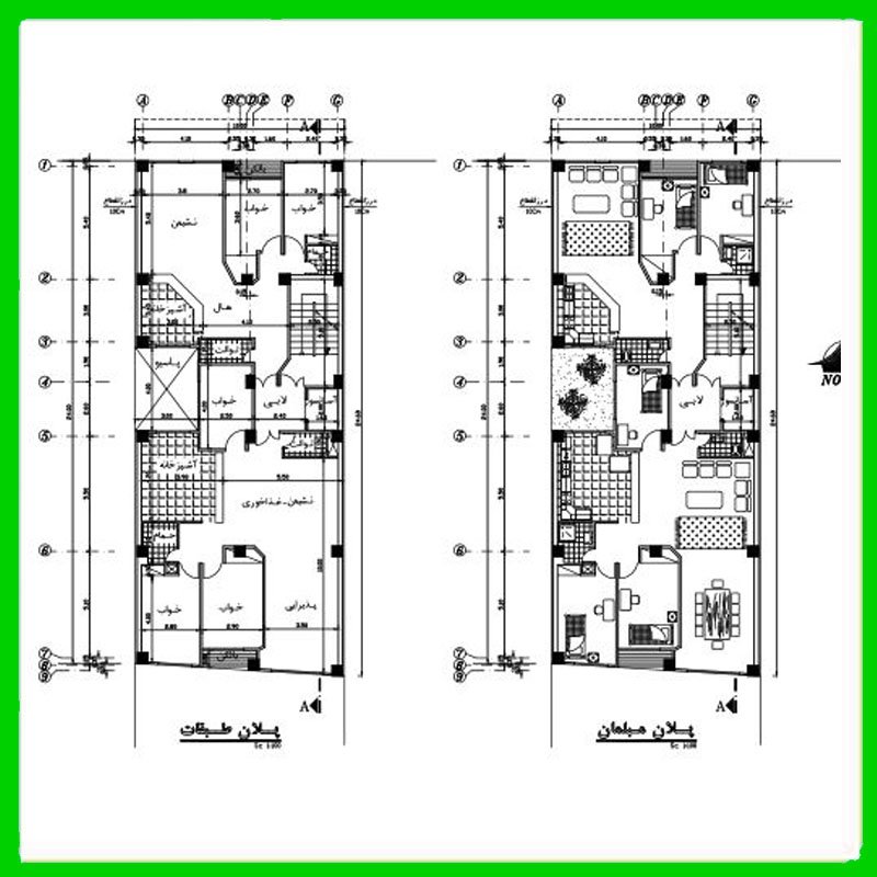 Architectural map 24*10 south