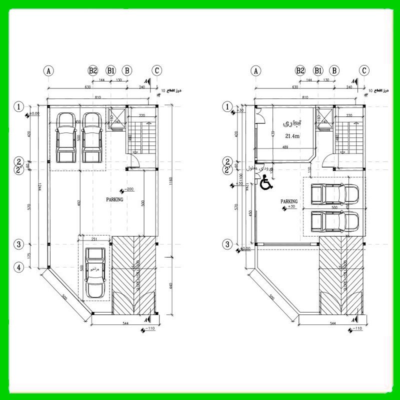 Architectural plan 11*8 north-west