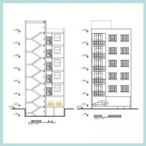 Architectural plan 24*10 north - Image 2