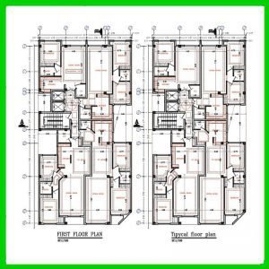Architectural plan 15*30 south