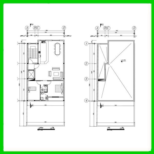 Architectural plan 9*14 south