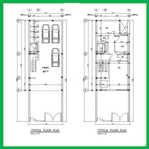 Architectural plan 14.5 x 7 north - Image 2