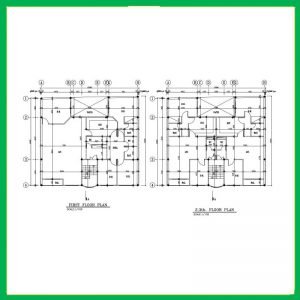 North 14x16 architectural map