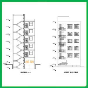 Architectural plan 26*10 north - Image 4