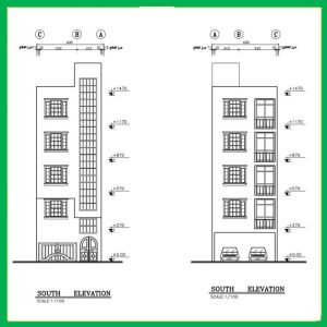 Architectural plan 16*6 South - Image 2