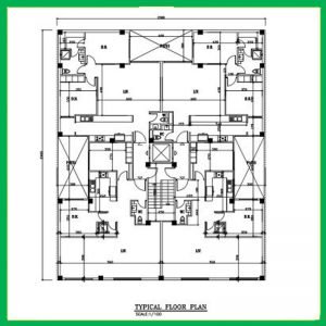 Architectural map 24*20 north