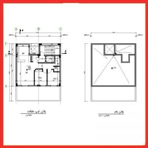 Architectural plan 10*11 north