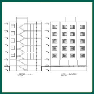 Architectural plan 14x16 north - Image 2