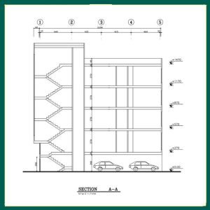 Architectural plan 6*17 south - Image 2