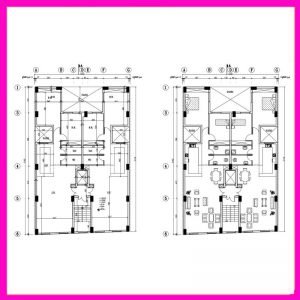Architectural plan 21*14 north