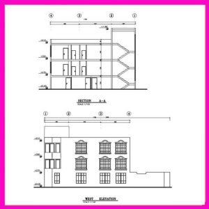 Architectural plan 17*8 north-west - Image 2