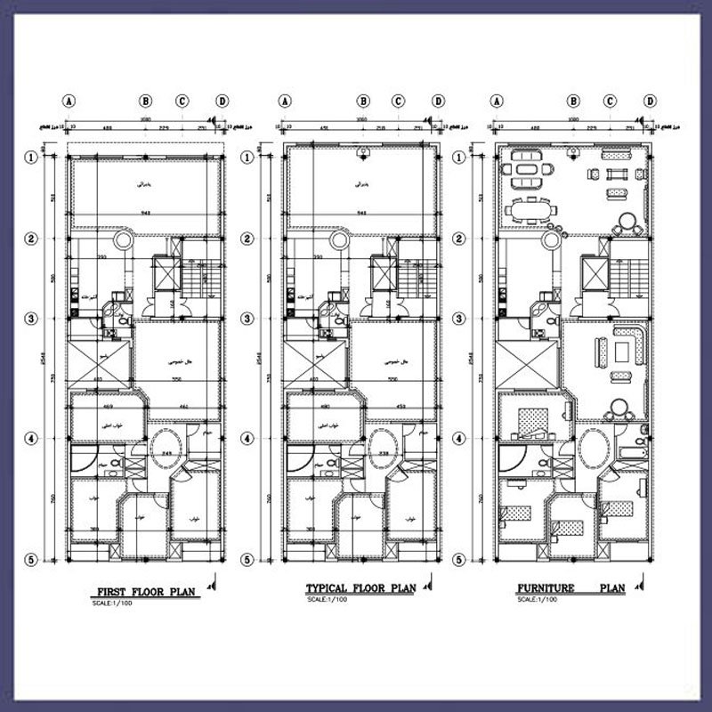 Architectural map 25*10 south