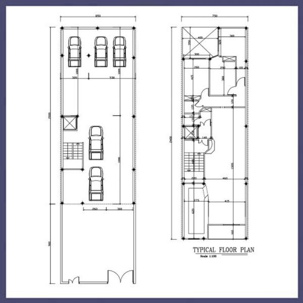 North 24*7 architectural plan