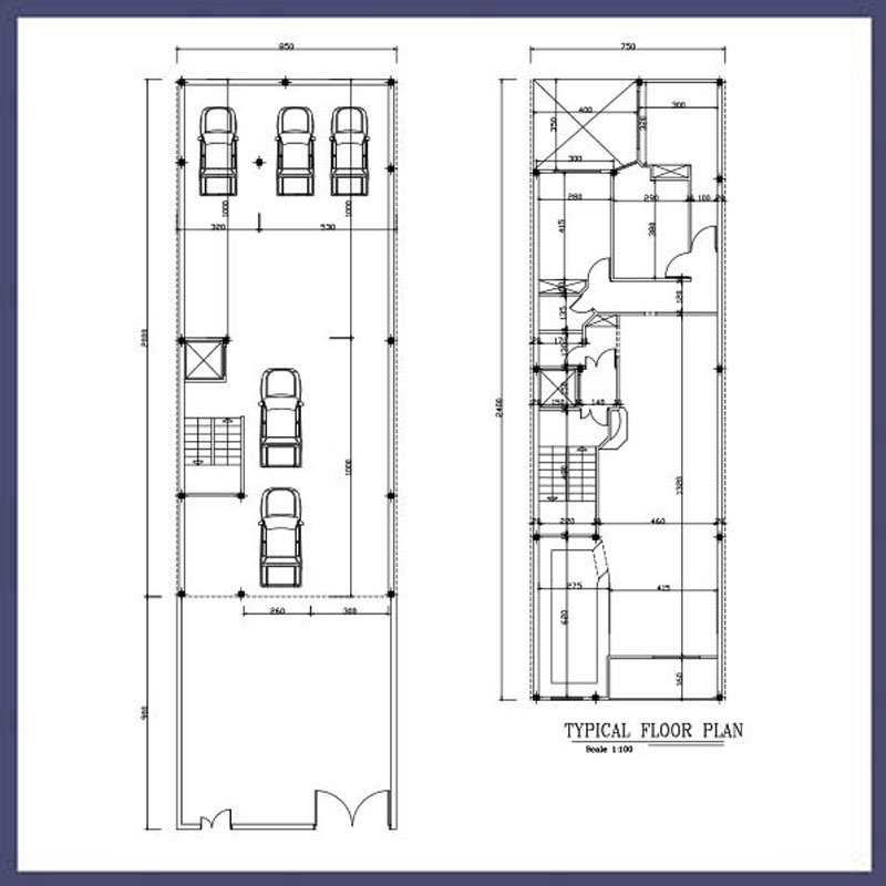 North 24*7 architectural plan