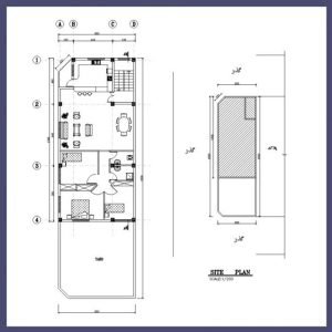 Architectural plan 17*8 south-west - Image 3