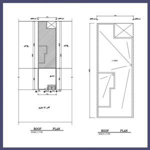 Architectural plan 8*20 north - Image 4