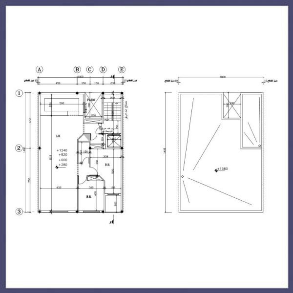 Architectural plan 14x10 north