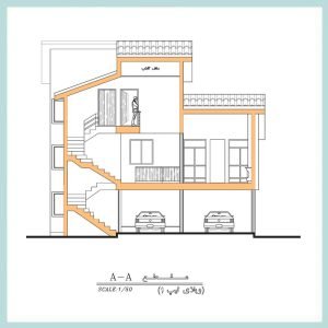 Map of a 265-meter 3-story villa - Image 5