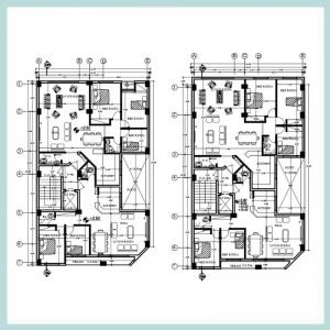 Architectural plan 20*12 north