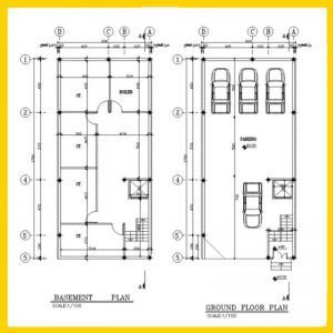 Architectural plan 8*17 north - Image 4