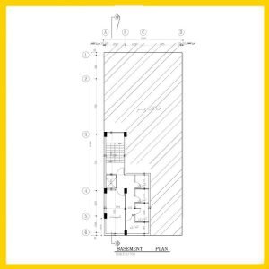 Architectural plan 23*10 north - Image 4