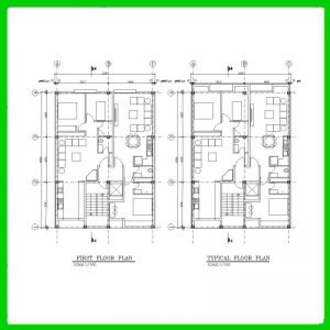 Architectural plan 11*15 South